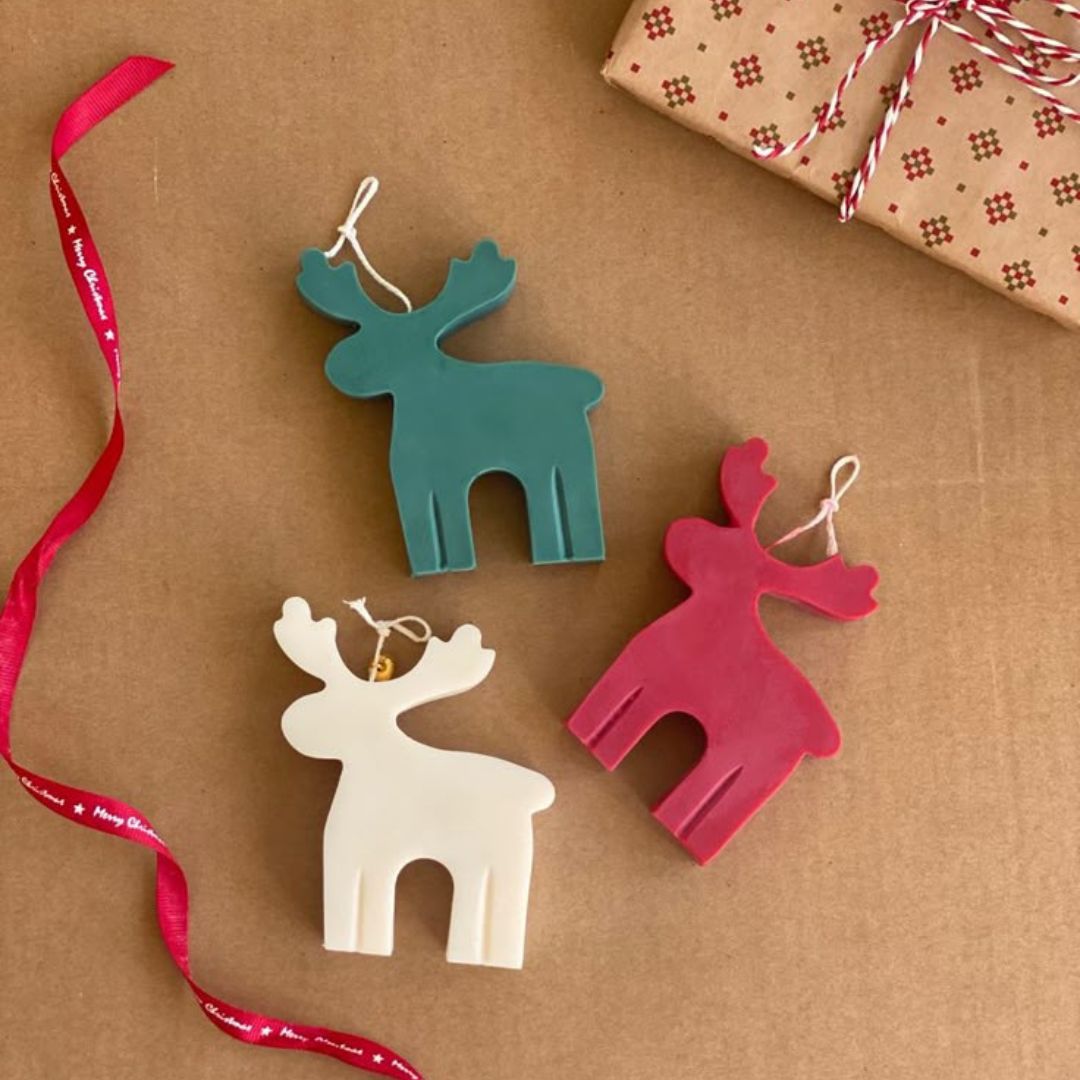 Xmas Reindeer Candle