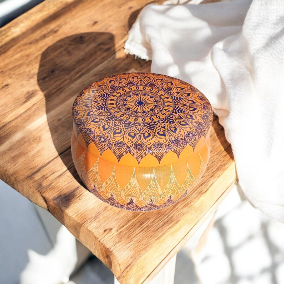 Mandala Art Craft - Tin Candle