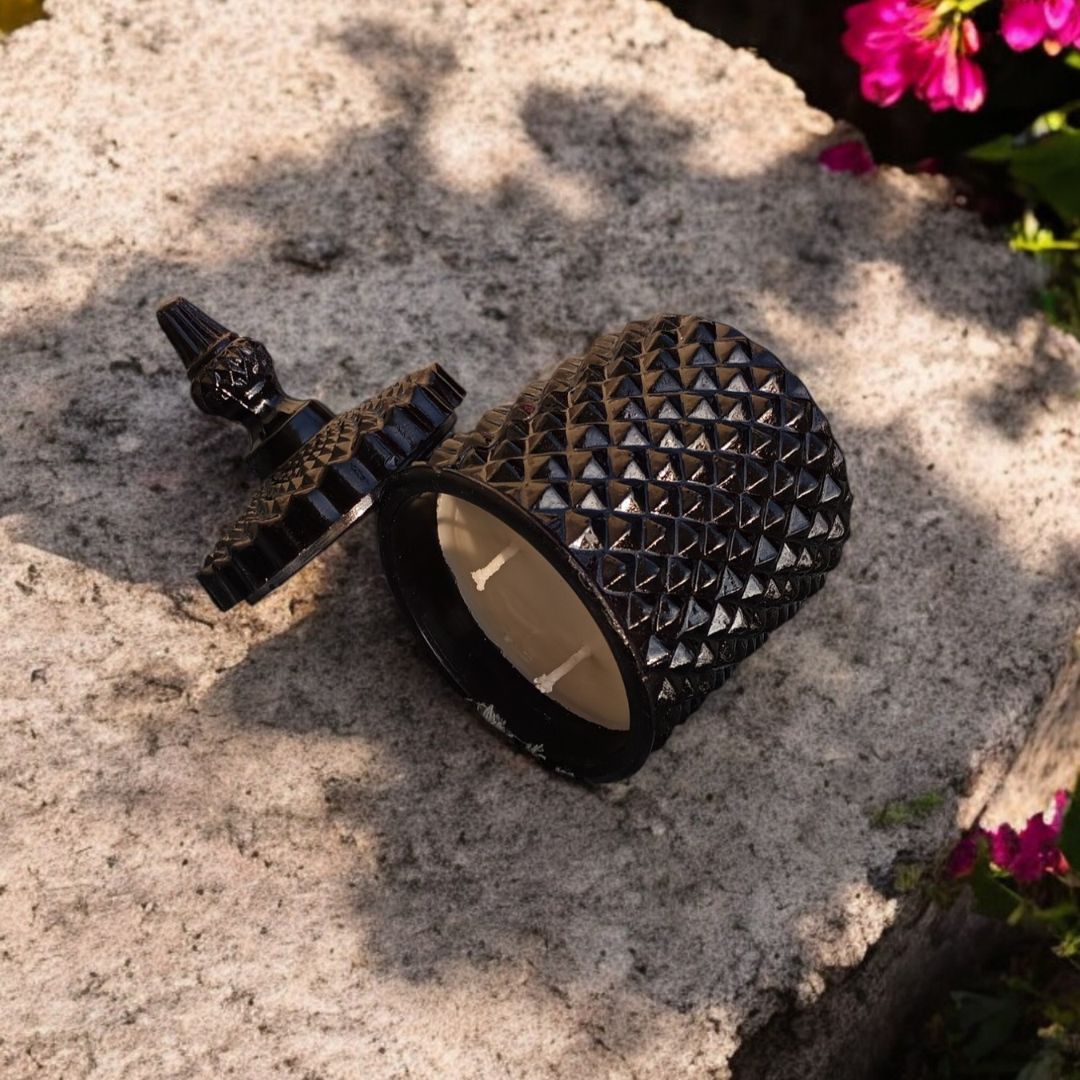 Premium Diamond Jar Scented Candle with Lid