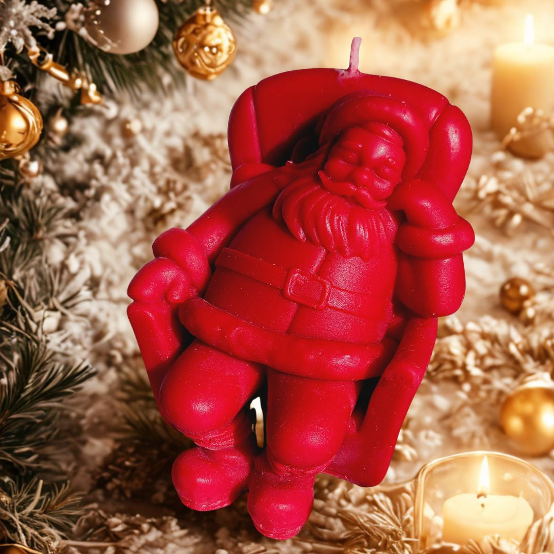 Aesthetics Sitting Santa Candle