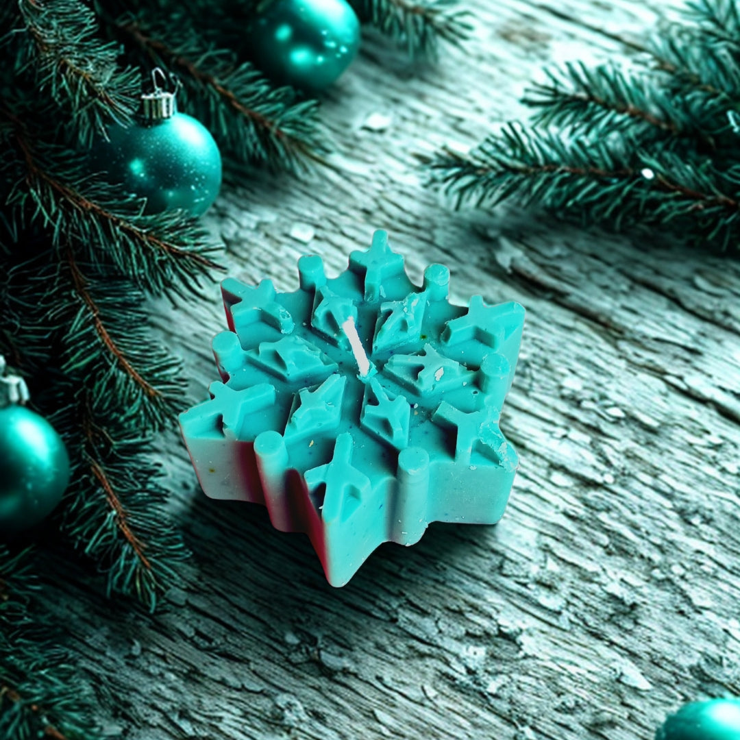 Xmas Snowflake Candle
